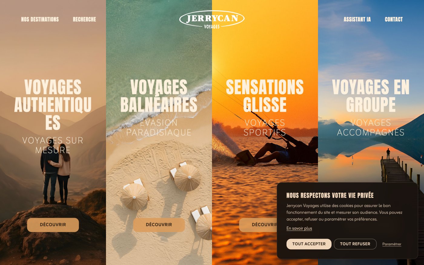 Jerrycan Voyages - Pixinside référence web