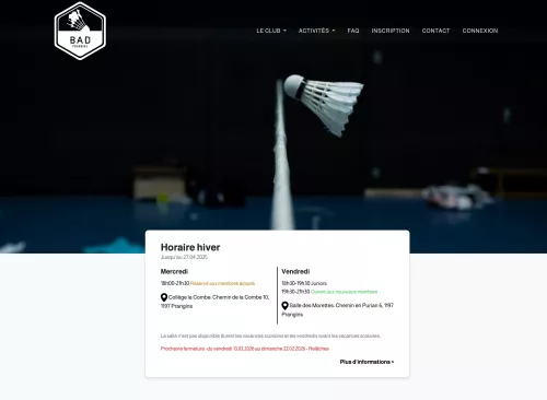 BC Prangins - Club de badminton - image 1