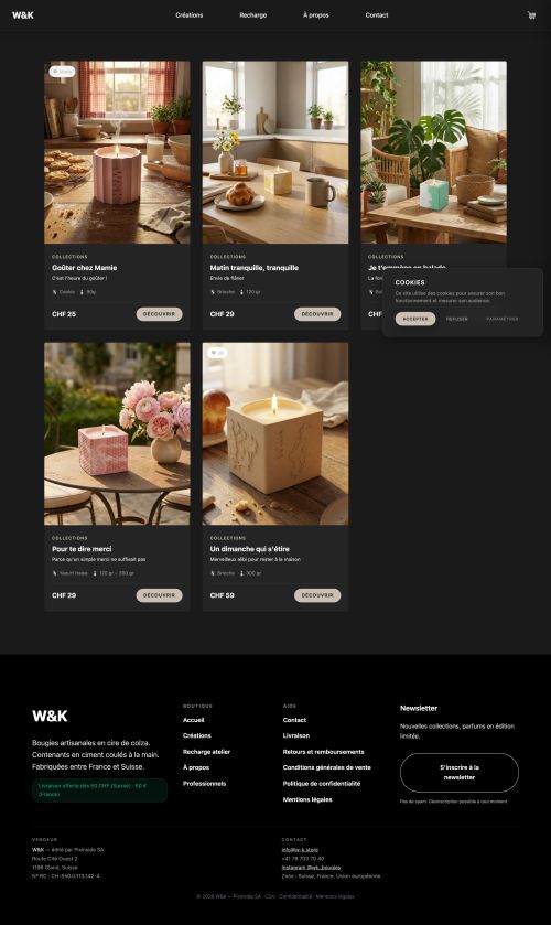 W&K — Boutique de bougies artisanales - image 2