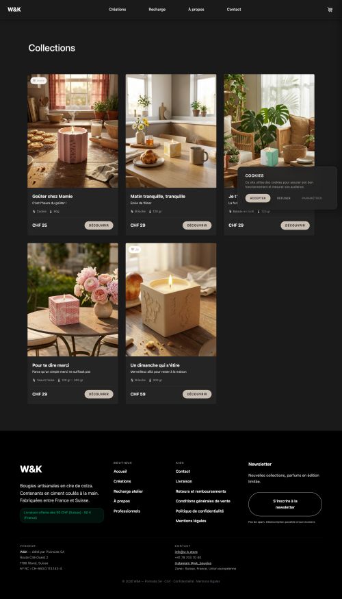 W&K — Boutique de bougies artisanales - image 3