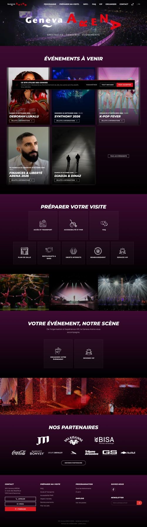 Refonte du site de la GenÃ¨ve Arena - image 1