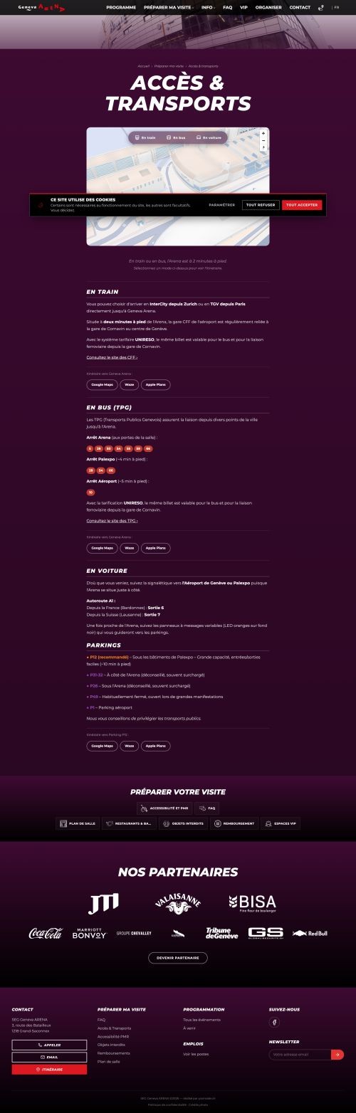 Refonte du site de la GenÃ¨ve Arena - image 4