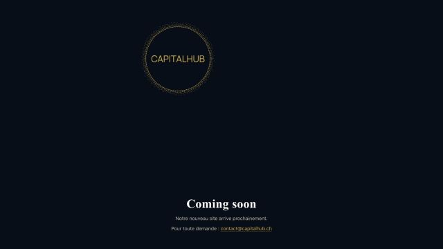 Site vitrine multilingue CapitalHub â rÃ©fÃ©rence web Pixinside